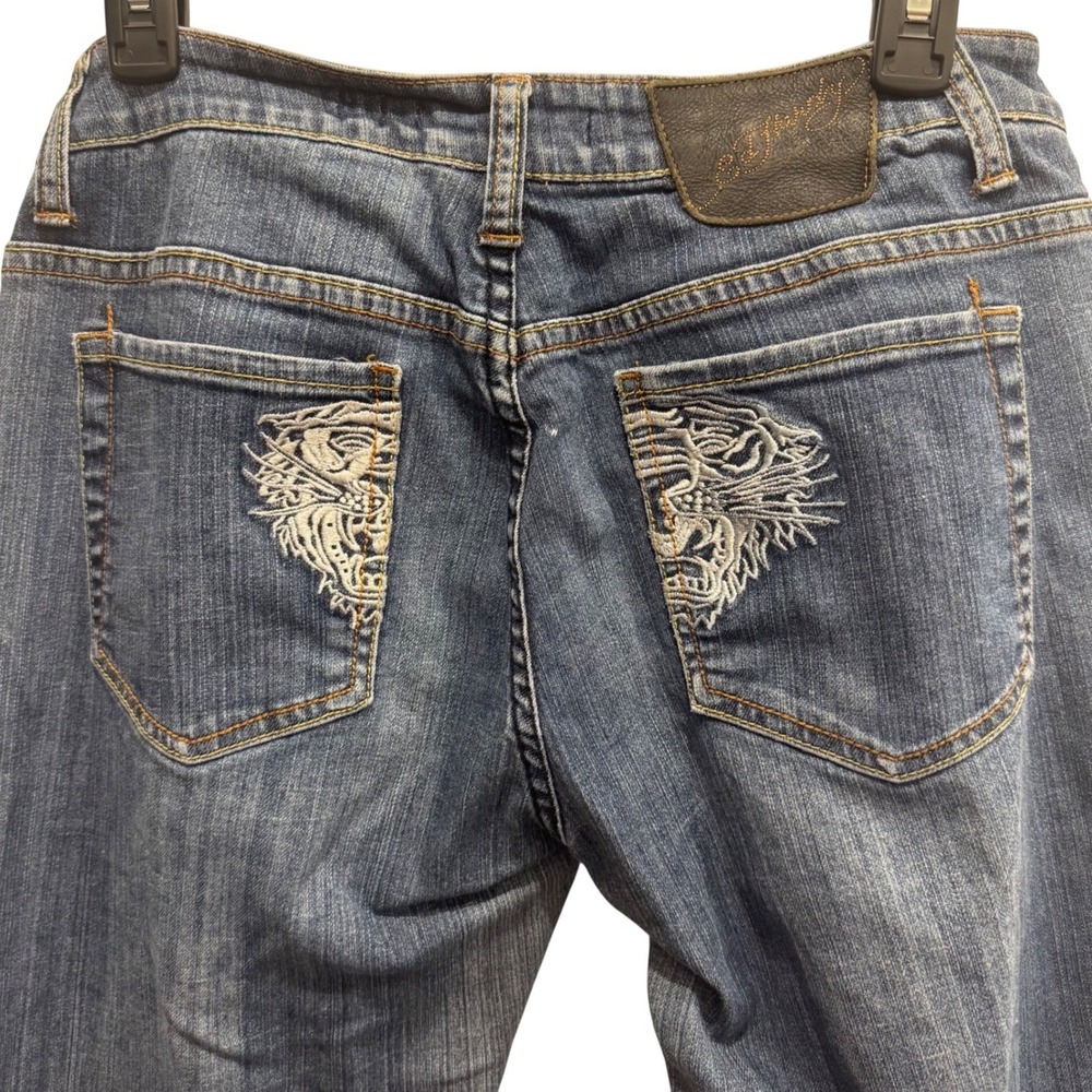 Vintage Ed Hardy by Christian AudigierJeans Y2K Tattoo Streetwear Women's Sz‎ 30 - Picture 8 of 15